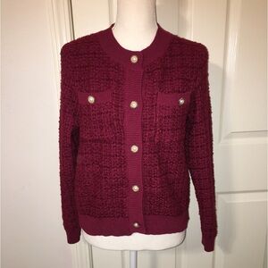 NWOT Grace Karin Textured/Tweed-Like Cardigan